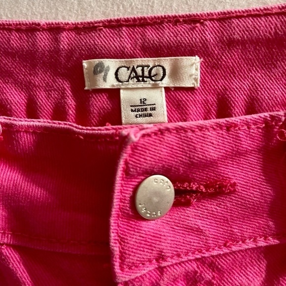 CATO, WOMENS CAPRIS. SIZE 12. PINK COLOR. - Picture 4 of 4